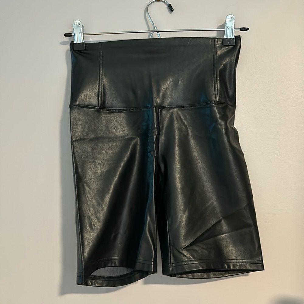 Wilfred Leather Bike Shorts